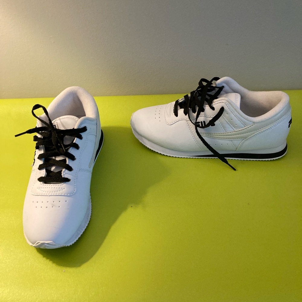 FILA white athletic shoe